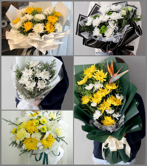 山东莱芜莱城区茶业口镇阁老村白事花束代送